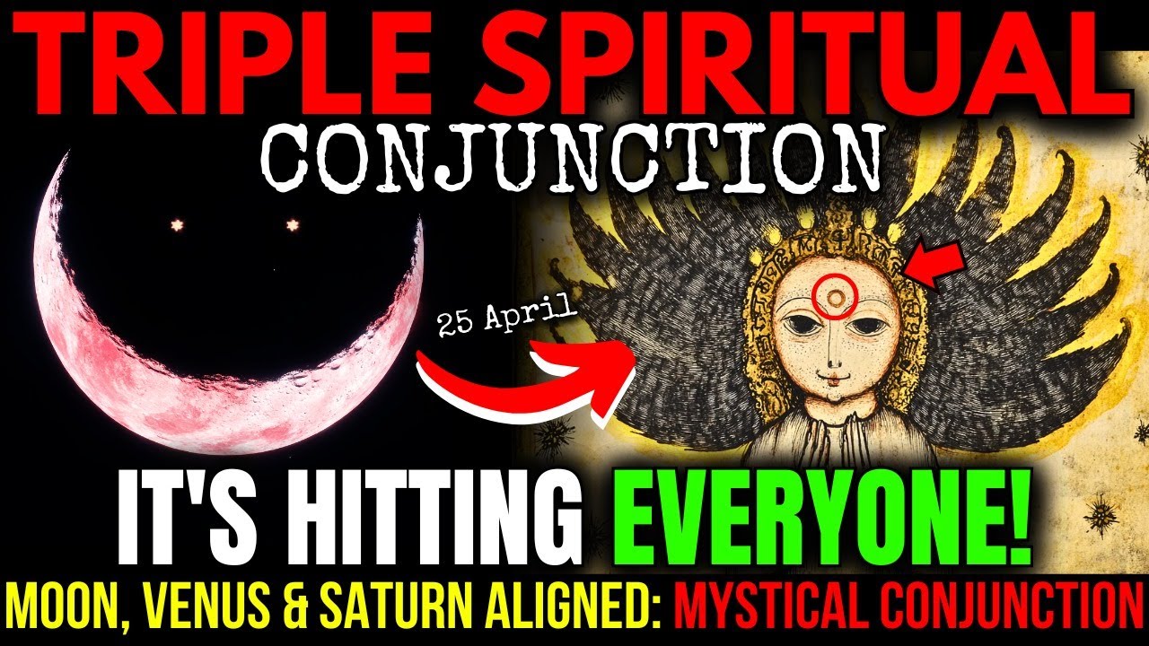 MAJOR EVENT! The TRUE Spiritual MEANING of the TRIPLE Conjunction (Moon, Venus & Saturn) APRIL 25th!