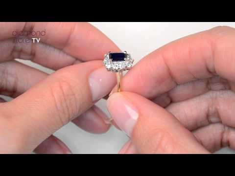 FET24 - Sapphire 1.15ct And Diamond 0.50CT 18K Gold Ring