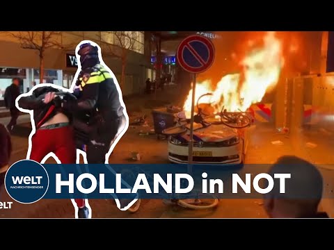 "UNGEIMPFTE" RANDALIEREN: Corona-Jugendrevolte erschüttert die Niederlande - Polizei im Dauereinsatz