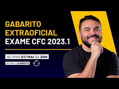 GABARITO EXTRAOFICIAL EXAME CFC 2023.1