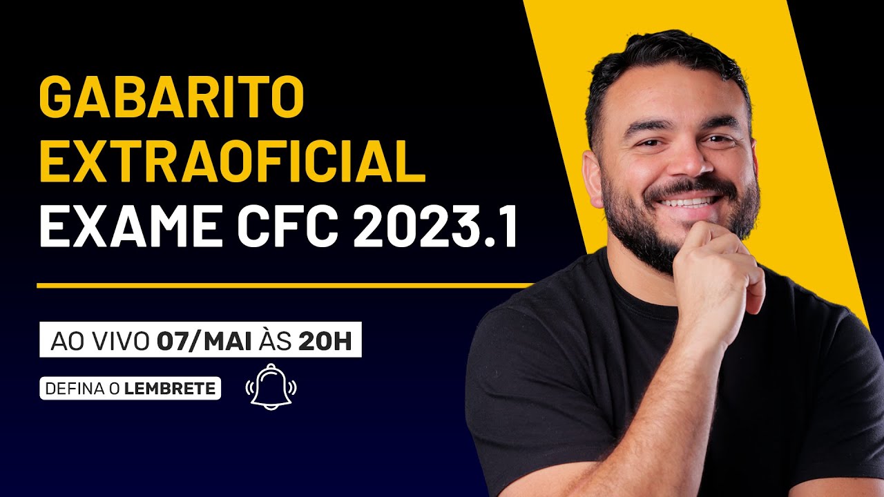 GABARITO EXTRAOFICIAL EXAME CFC 2023.1