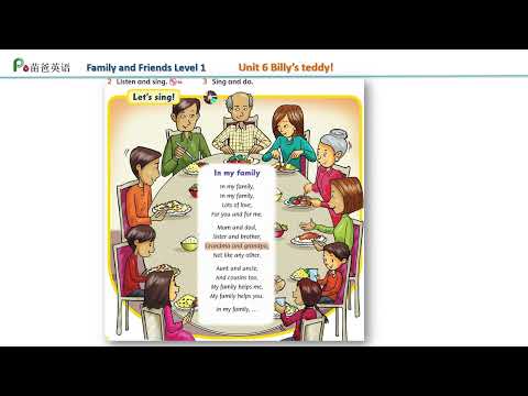 Song in Family and friends Level 1 Unit 6 _ In my family | Let's sing karaoke!