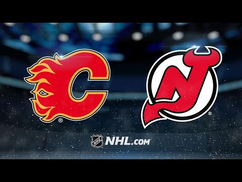 Monahan scores twice as Flames defeat Devils, 3-2