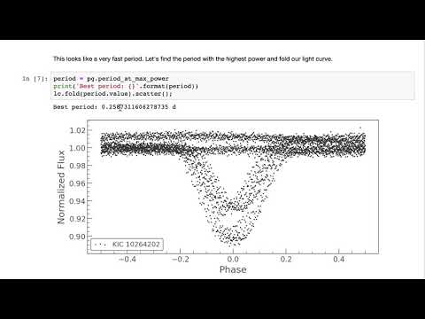 Eclipsing binary periodograms with lightkurve