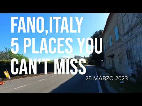Fano's Top 5 Attractions: A Journey Through History and Culture