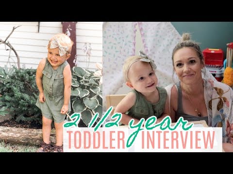 ADORABLE INTERVIEW WITH A TODDLER|  2 1/2 YEAR TODDLER UPDATE| Tres Chic Mama