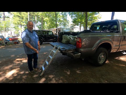 Randy Reviews The Westin Tailgate Ladder And Tailgate Strut - Cheap Truck Tailgate Upgrades!