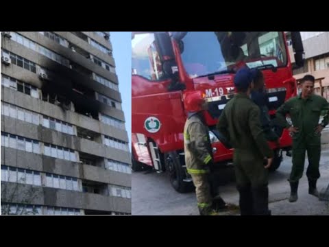 Tragedia en La Habana: Una persona muere en incendio de edificio en Plaza de la Revolución
