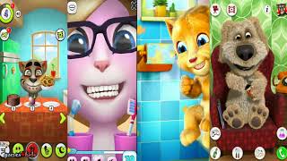 Talking friends fun gameplay - Tom Angela Ben Ginger