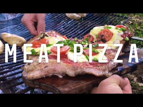 🥩 All MEAT PIZZA recipe GRILL 🍕 / MATAMBRE A LA PIZZA
