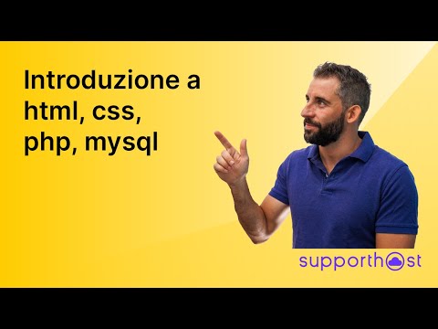 Introduzione a html css php mysql (in 10 minuti)