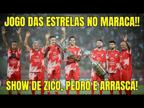 JOGO DAS ESTRELAS NO MARACA!!! PEDRO DÁ AULA NO MARACA JUNTO COM ZICO E ARRASCAETA!! TODOS OS GOLS
