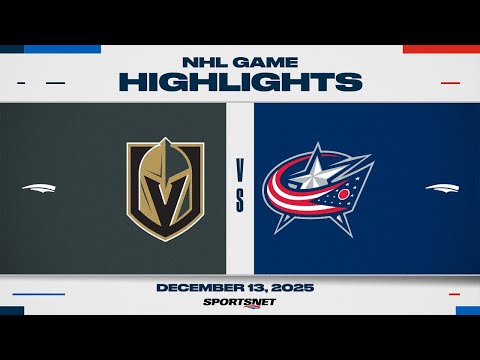 NHL Highlights | Golden Knights vs. Blue Jackets - December 13, 2025