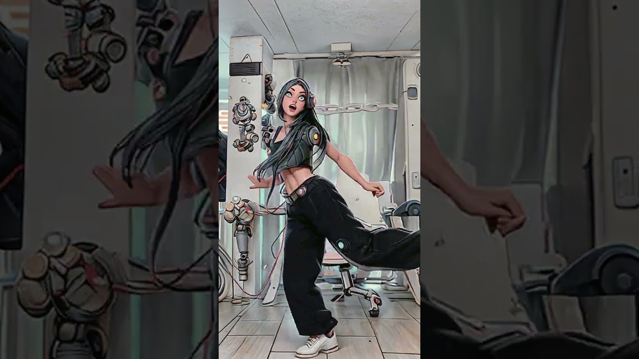 Ai vs Original |  Next in heels ? #dance 💃🏽#ai #stablediffusion #deforum