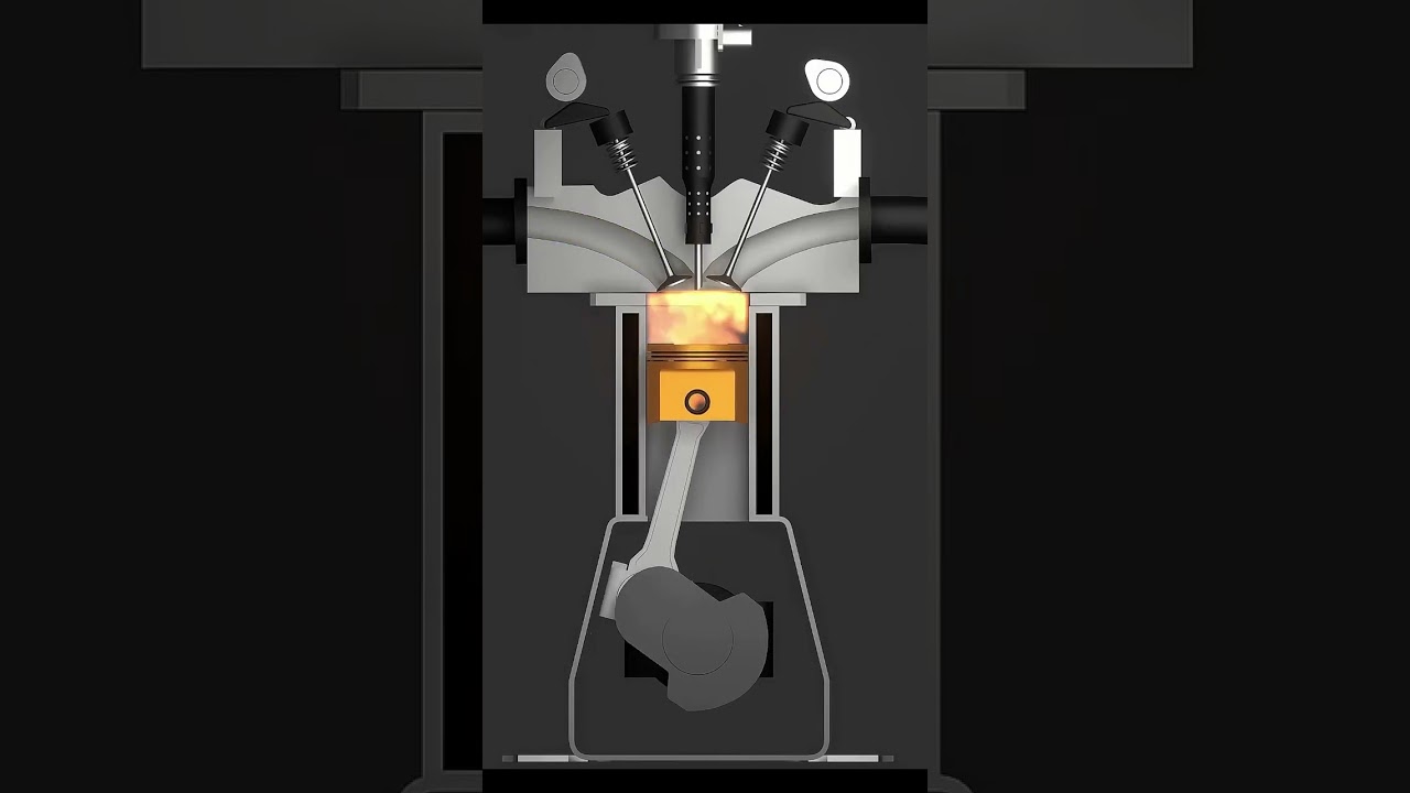 piston compressor  working system air details 🚙 #shorts