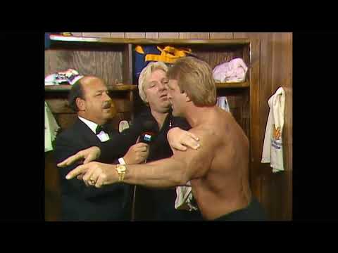 Paul Orndorff Bobby Heenan dispute the Hulk Hogan steel cage match victory - SNME - 1/3/1987 - WWF