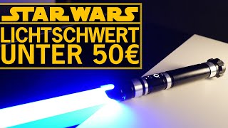 BESTES Lichtschwert für 50 Euro bei WISH bestellt - Lightsaber Replica Unboxing Review Deutsch