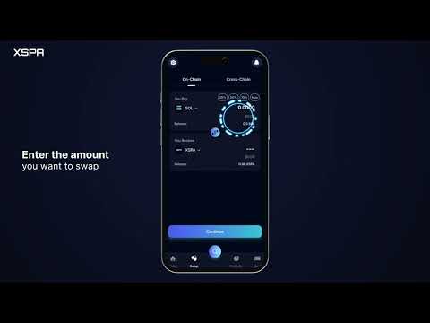 How to swap crypto on-chain with XSPA Wallet