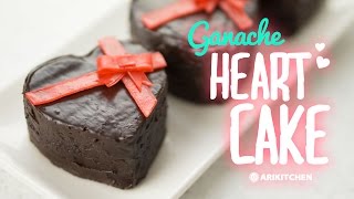 노오븐 가나슈 하트 케이크 만들기 How to Make Ganache Heart Cake! - Ari Kitchen