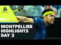 Tsonga Returns to Action; Pouille Clashes with Simon | Montpellier 2022 Day 2 Highlights