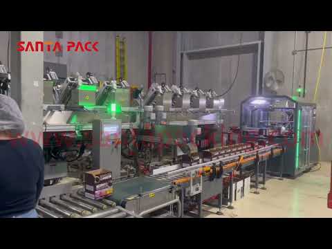 #shorts Automatic hot-melt glue case erector and sealer in USA,high speed pack machine-Santa Pack