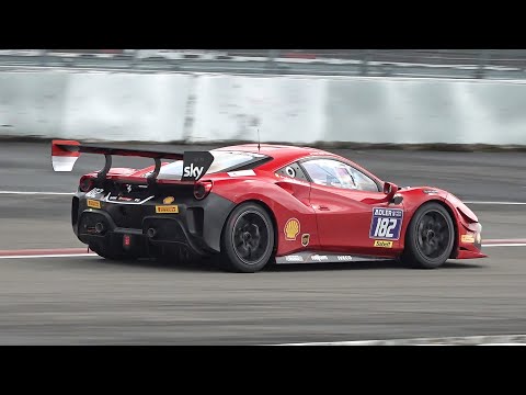 Ferrari 488 Challenge Evo Sounds! @ Corse Clienti Nürburgring