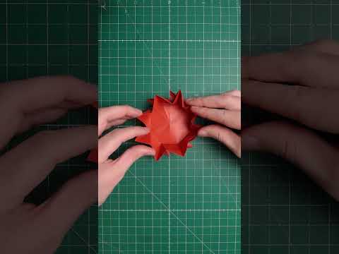 8-Point Ninja Star in 2 Steps (Only ONE Paper!) | How to Make Origami Tutorial
