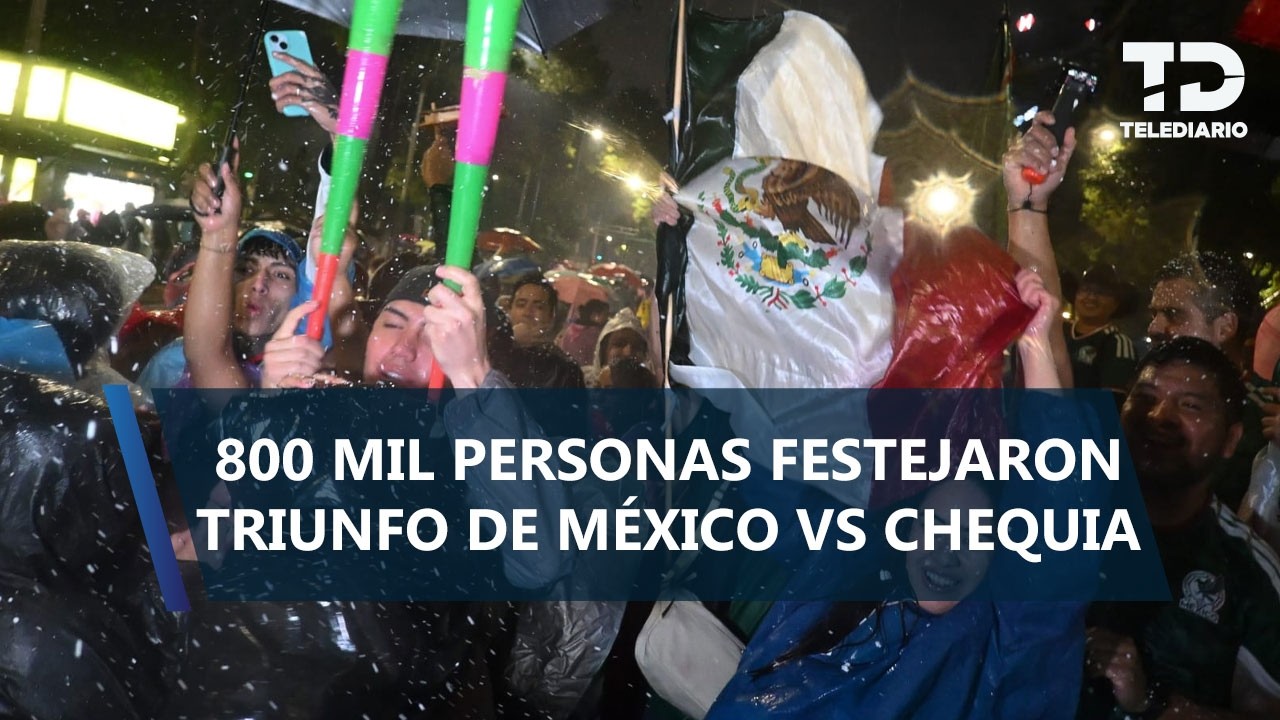 Así se veía Paseo de la Reforma con 800 mil personas por el partido de México vs Chequia