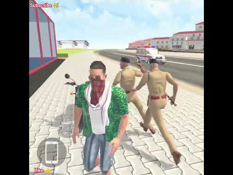 🚨 Stole a Bike from Showroom! Escape Police Chase in Indian Theme Park Game! 🏍️💨 #Shorts