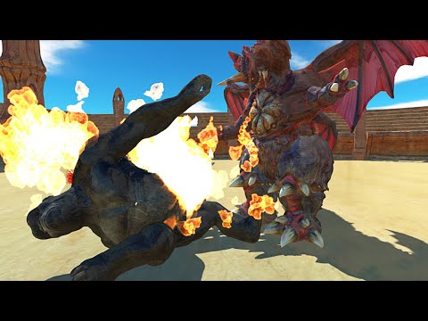 DESTOROYAH vs KING KONG AT THE ARENA - Animal Revolt Battle Simulator