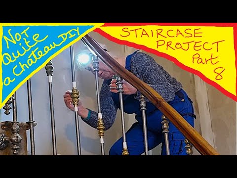 Not Quite a Chateau DIY 345 - Staircase Project Part 8 - Balustrades Handrails and Golden Touches