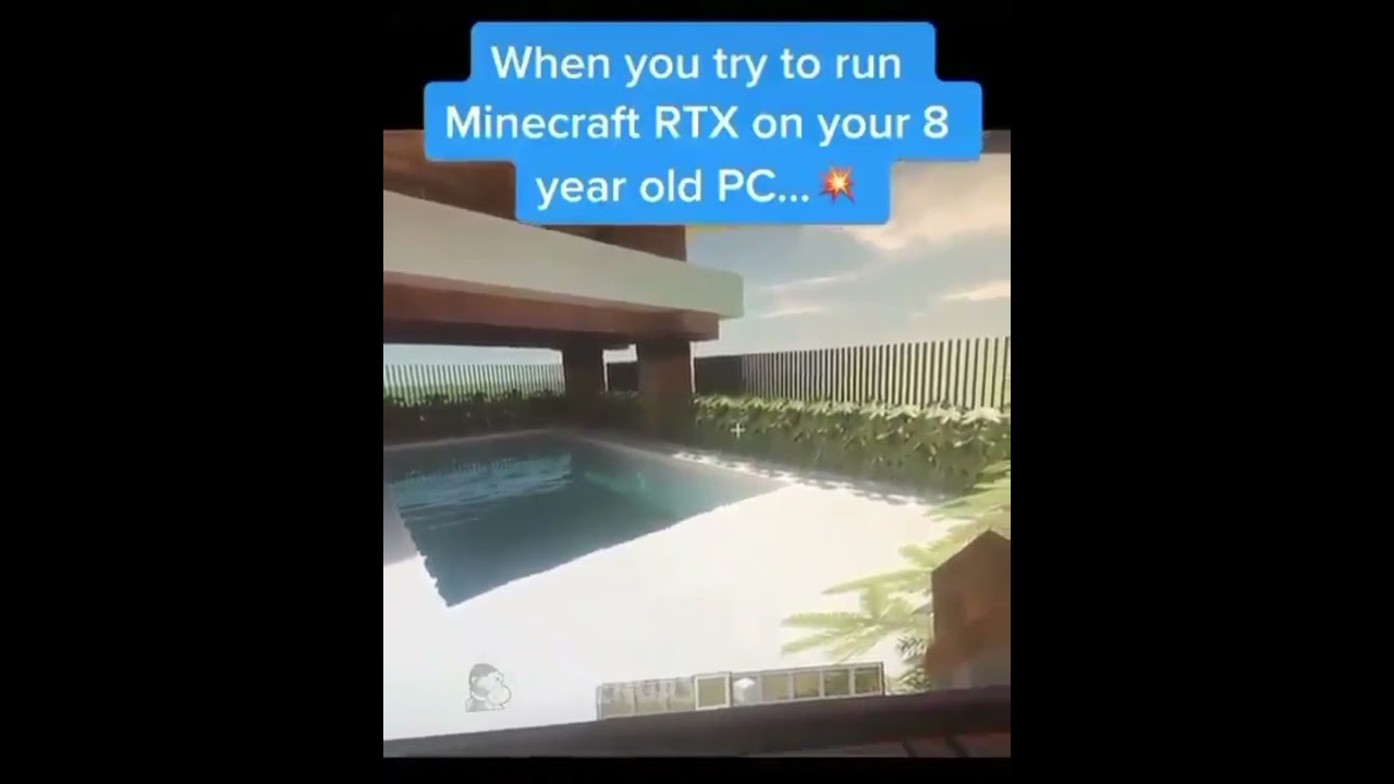 when you try to run minecraft RTX on your 8 year old PC...💥