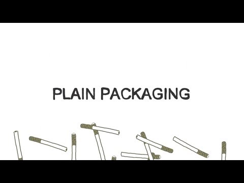 Plain packaging for tobacco