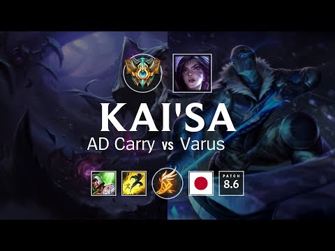 Kai'Sa AD Carry vs Varus - JP Challenger Patch 8.6