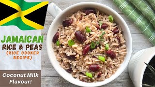 Di BEST Jamaican RICE & PEAS [Rice Cooker] Recipe - with Coconut Milk - Roxy Chow Down