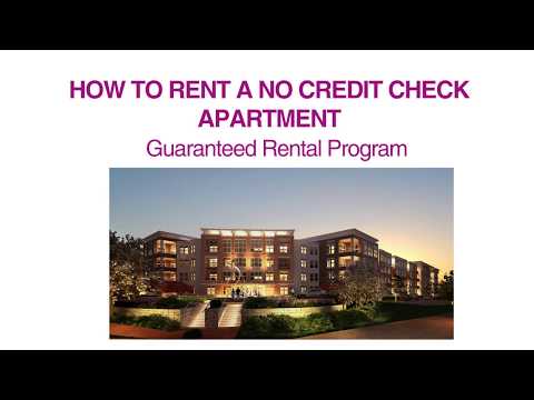 HOW TO RENT A NO CREDIT CHECK APARTMENT 800-934-9807