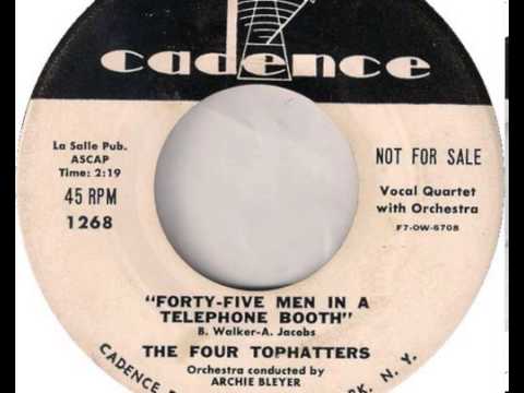The Four Tophatters!!!! 45 Men In A Telephone Booth 1955