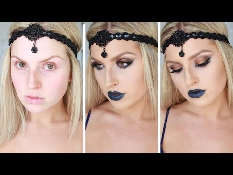 Dark Blue Lips | Copper & Navy Eyes ♡ Shaaanxo