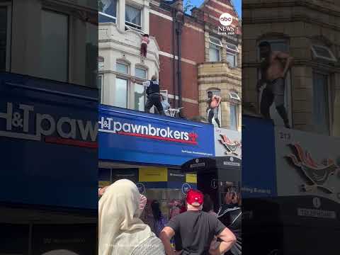 Child falls from window ledge and 'hero' cricketer makes catch of a lifetime #news #rescue #london