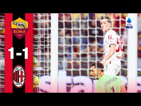 Saelemaekers equalizes at the death | Roma 1-1 AC Milan | Highlights Serie A
