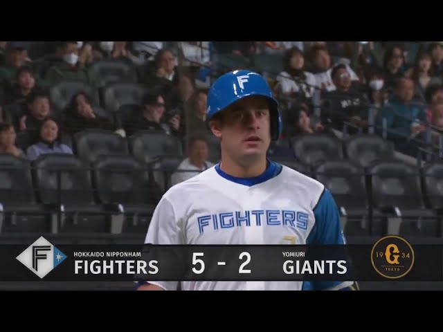 【7回裏】代打で結果を残す!! ファイターズ・マルティネス ライトへのソロホームランで追加点!! 2025年3月18日 北海道日本ハムファイターズ 対 読売ジャイアンツ