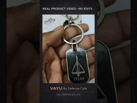 Tejas Laser Metal Keychain by VAYU