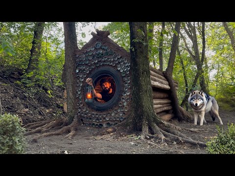 Building a hut in the wolf’s lair: a secret shelter hidden in the forest