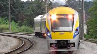 preview picture of video '[Keretapi Tanah Melayu] Various ETS (Electric Train Service) Services @ Kuang'