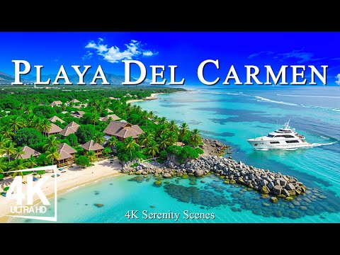 Playa del Carmen, Mexico 4K - White Beaches, Cenotes & Mayan Spirit - Riviera Maya Escape