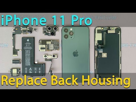 iPhone 11 Pro Demontage, Ersetzen der rückseitigen Abdeckung und Wiederzusammenbau