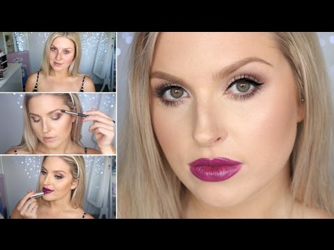 Simple Classic Fall Makeup ♡ Smoked Eyes & Berry Lips Video