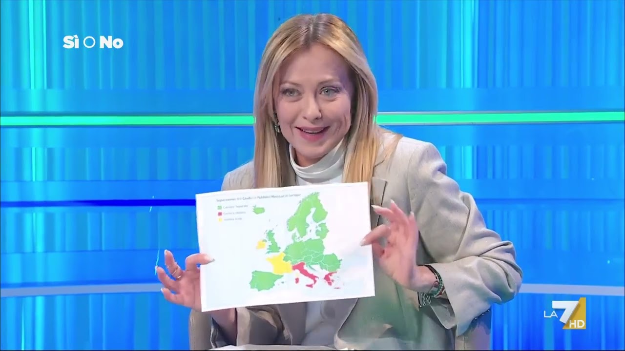 Referendum giustizia, Enrico Mentana intervista Giorgia Meloni