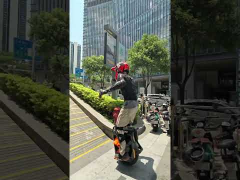 Just another day in the city...on the P6. 😏 #INMOTION #P6IsComing #EUC #ElectricUnicycle