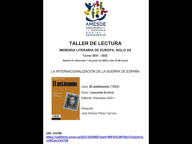 Vídeo relacionado con El antimonio: 17 (Narrativa)